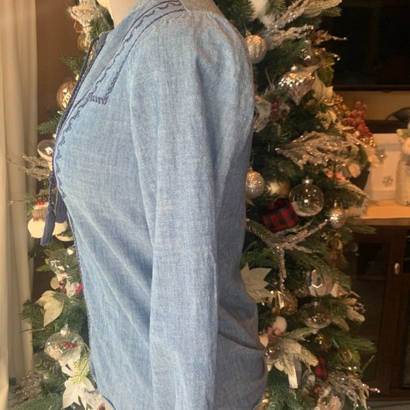 J Crew Mercantile Embroidered Top - Picture 4 of 9